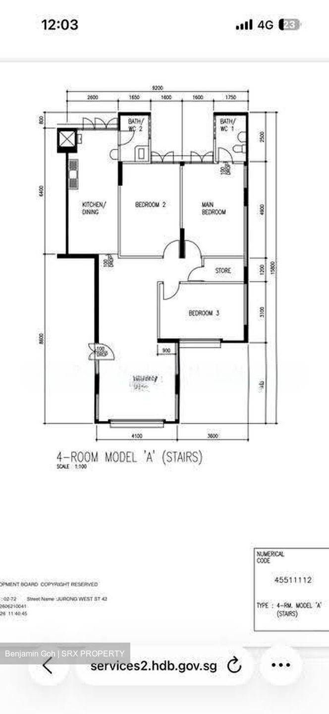 Blk 450 Jurong West Street 42 (Jurong West), HDB 4 Rooms #626416341